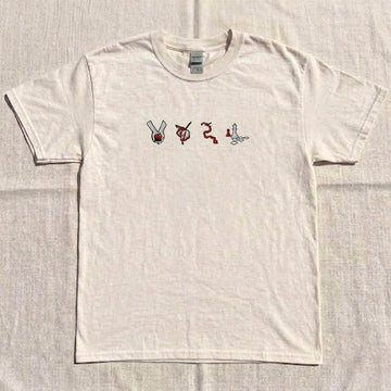 EMBROIDERED BOOK COVER AESTHETIC SHIRT HHUE - 052