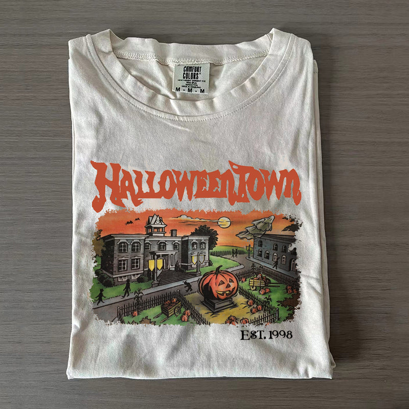 HALLOWEENTOWN EST 1998 T-SHIRT HHUE - 083
