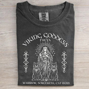 FREYA VIKING SORCERESS CAT LOVER MYTHOLOGY SHIRT HHUE - 133