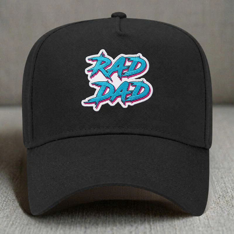 Rad Dad Embroidery Trucker Cap, Cool Hat For Dad Gift B-0016