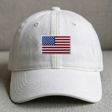 USA FLAG EMBROIDERY CLASSIC DAD HAT, 4TH OF JULY GIFT B-0017