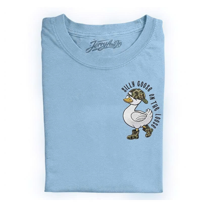 Back To School Tshirt, Silly Goose On The Loose Camo Shirt, Gift For Him and Her B-0021