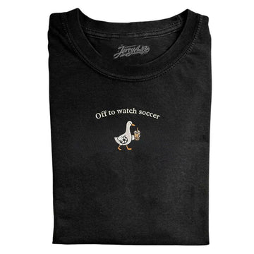 FUNNY GOOSE SOCCER EMBROIDERED TEE MC-0017