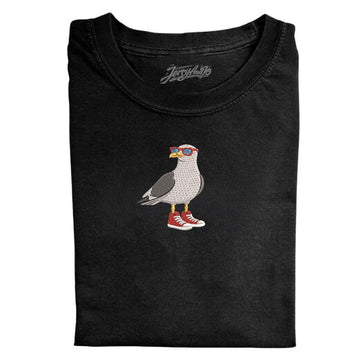 COOL SEAGULL EMBROIDERED TEE MC-0014