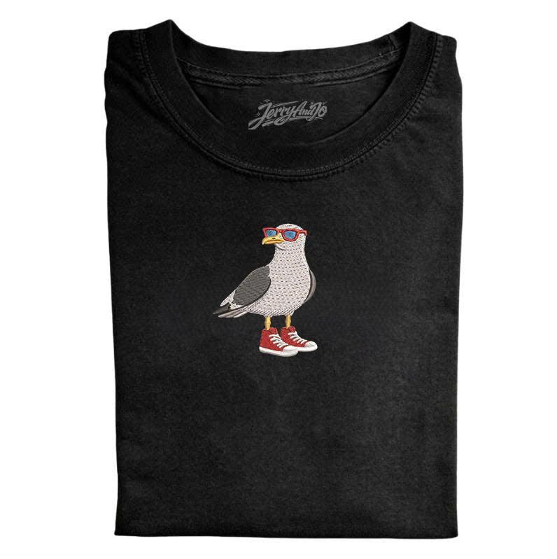 COOL SEAGULL EMBROIDERED TEE MC-0014
