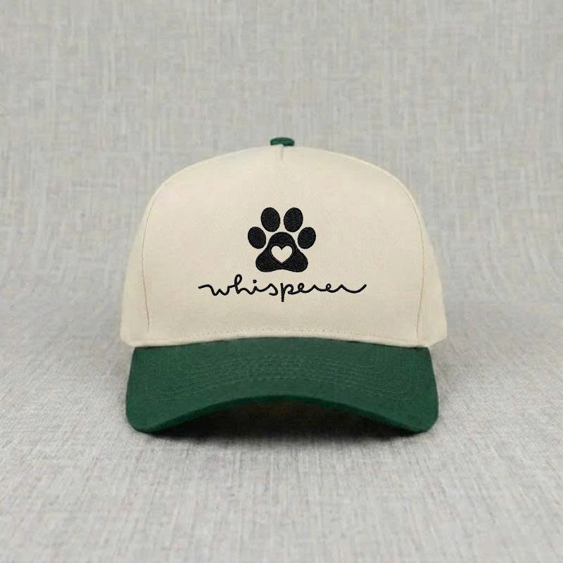 DOG WHISPERER BLACK EMBROIDERED HAT B-0029