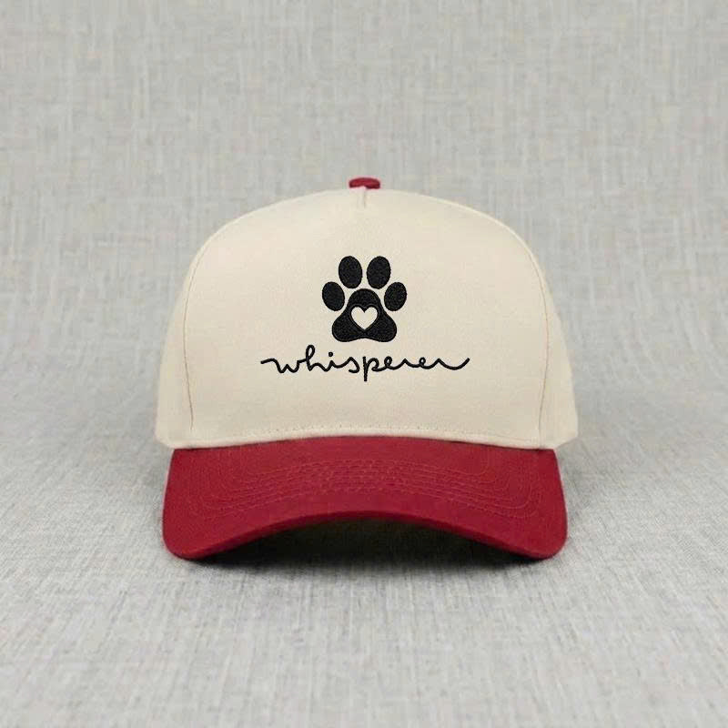 DOG WHISPERER BLACK EMBROIDERED HAT B-0029