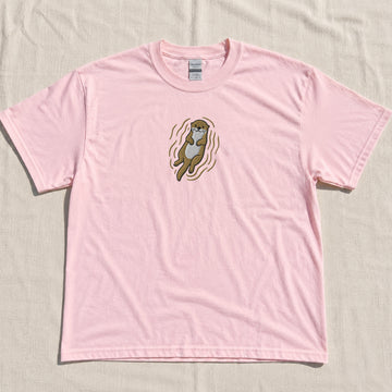 Embroidered Otter Shirt, Comfor Otter Tshirt, Animal Lover Tee Son-0062