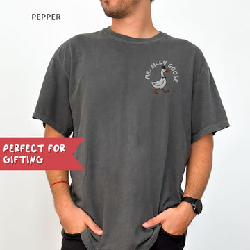 Embroidered Funny Groom Shirt, Silly Goose Groom T Shirt, Mr. Silly Goose Son-0097
