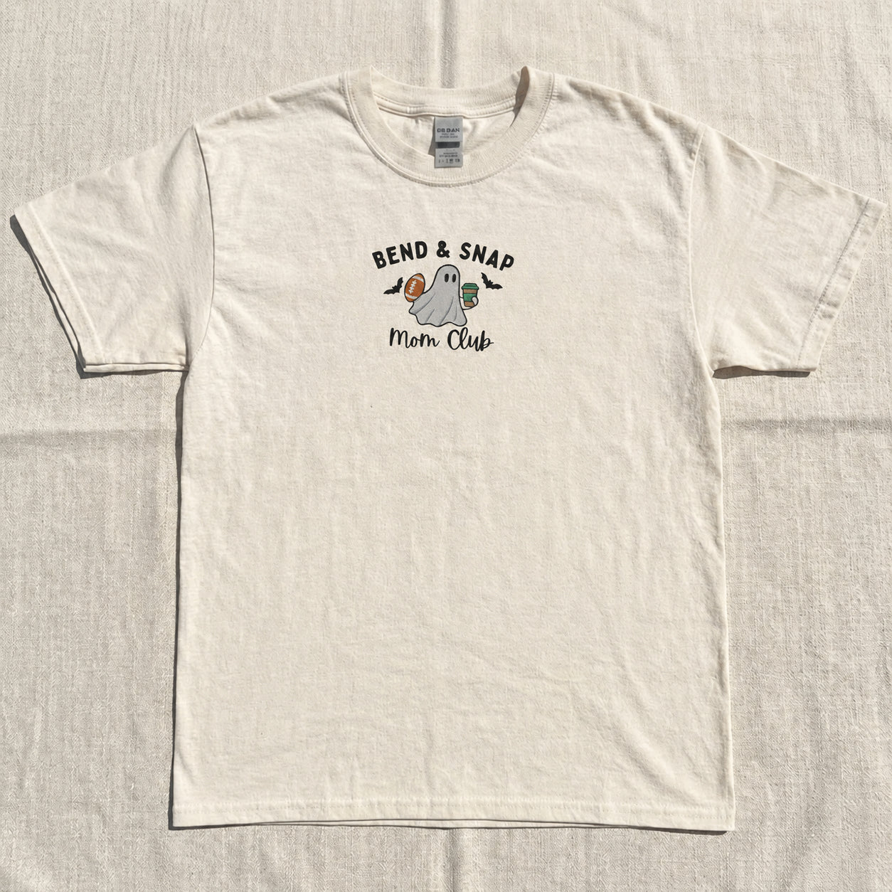 Embroidered Game Day Shirt, Football Mom Football, Bend and Snap Son-00104