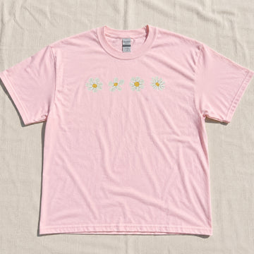 Embroidered Daisy Shirt: Cute Mini Daisies Tee - Nature Lover Botanical Shirt Son-0055