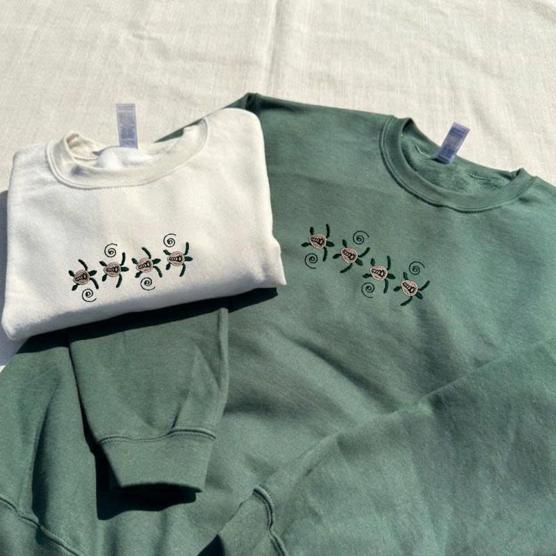 CUTE TURTLE EMBROIDERED TEE TH-00014