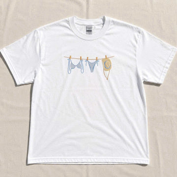 BEACH DAYS EMBROIDERED TEE TH-00019