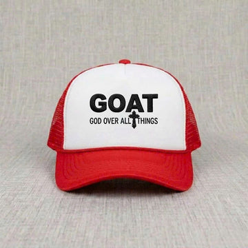 GOAT God Over All Things Embroidered Hat, Christian Religious Gift B-0047