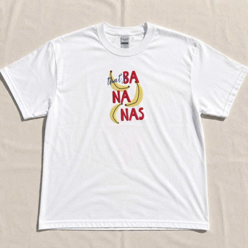 "THAT BANANAS" EMBROIDERED TEE TH-0034