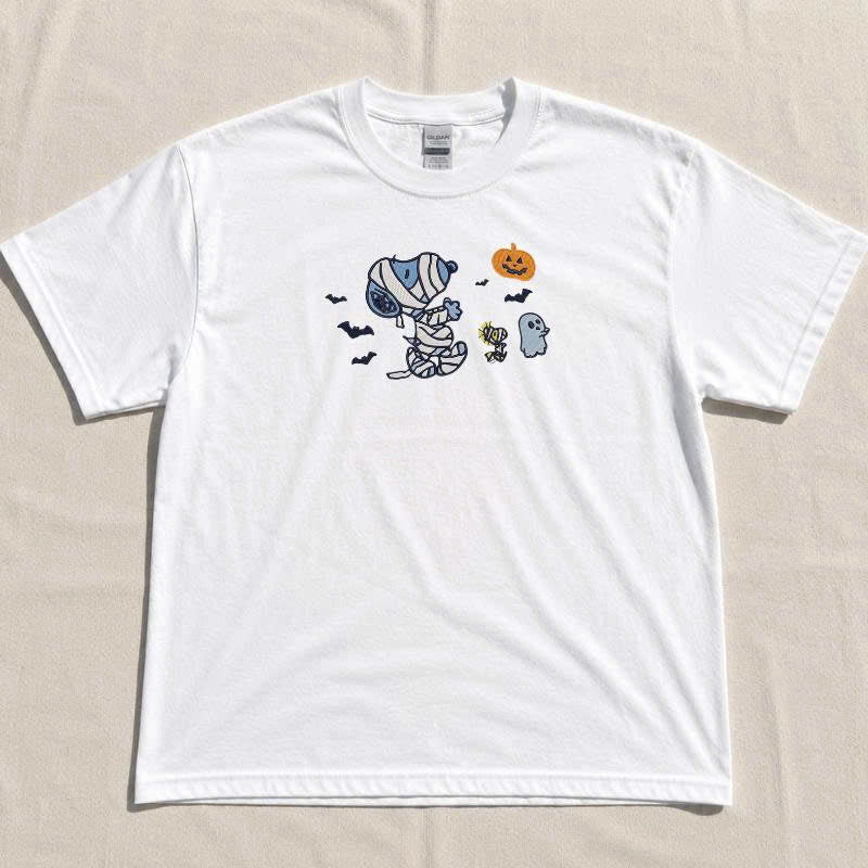"SPOOKY SEASON" SNOOPY EMBROIDERED TEE TH-0033