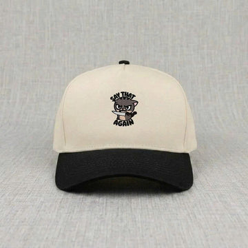 Say That Again Embroidery Hat, Funny Cat Aggressive Design Cap For Man and Woman B-0065