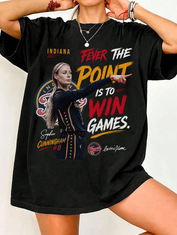 Vintage Sophie Cunningham Point God T-Shirt, Women Basketball Shirt Son-00112