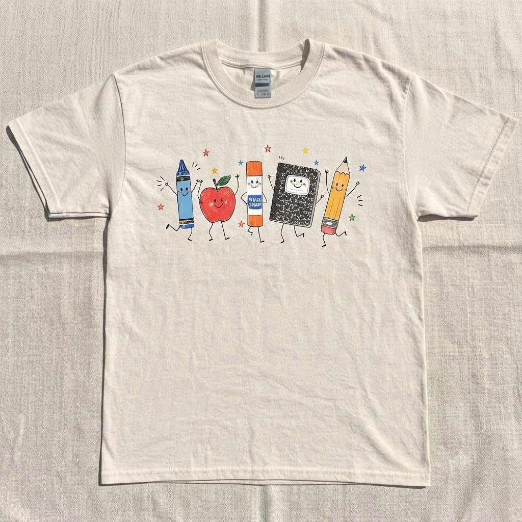 Funny Teacher Life Shirt, Back To School Gift, Preschool Teacher School Supplies T-Shirt AK-049