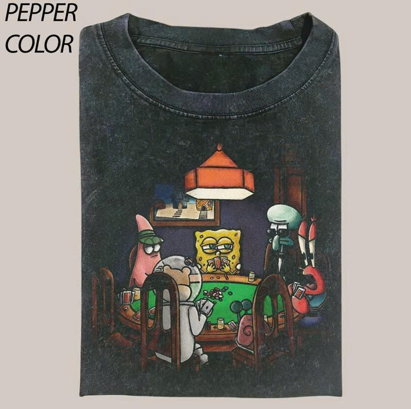 VINTAGE PLAYING POKER FUNNY SHIRT PH-0089