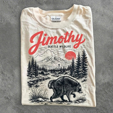 Jimothy Raccoon Shirt, Viral Seattle Raccoon Tee, Funny Round King T-Shirt AK-071