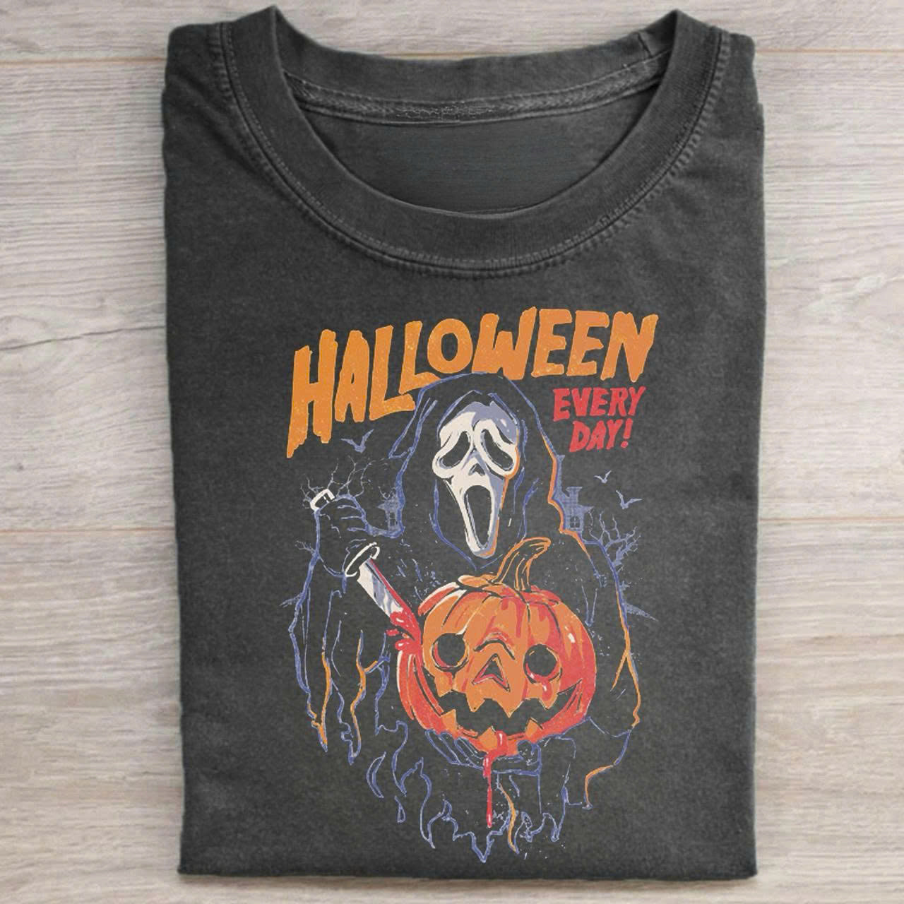 VINTAGE HALLOWEEN EVERYDAY WITH GHOSTFACE SHIRT MC-0101