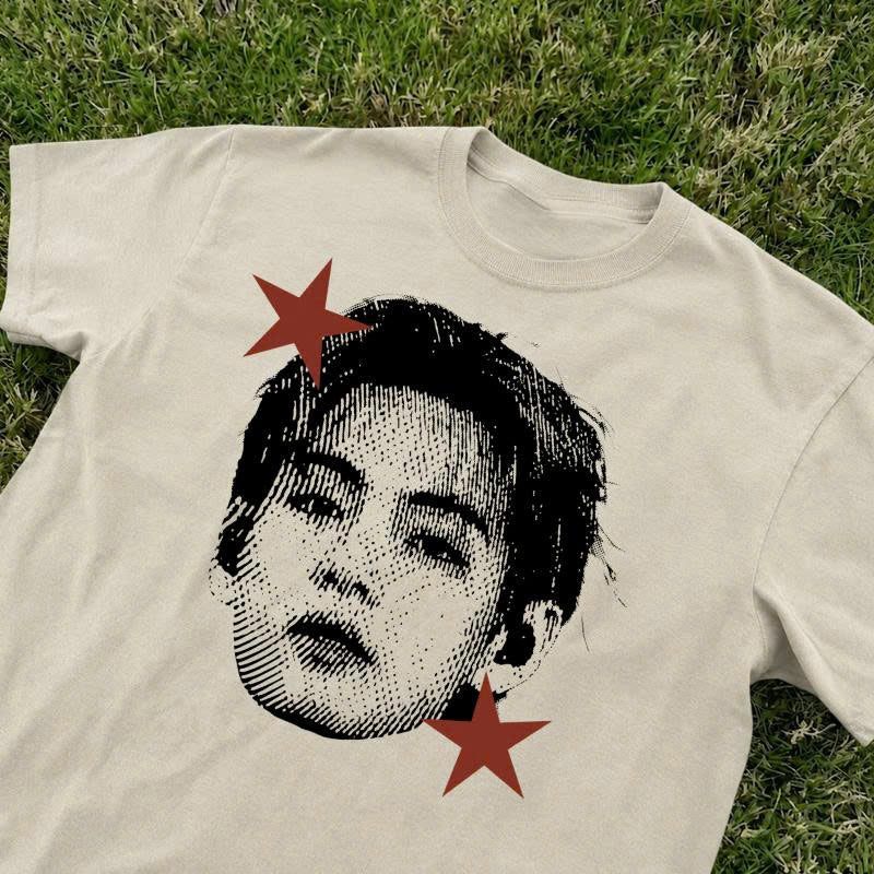 V BTS RETRO PORTRAIT GRAPHIC T-SHIRT TH-0101