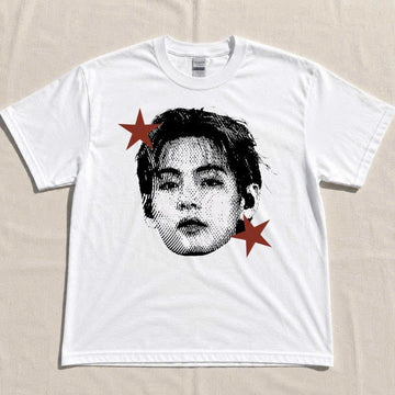 V BTS RETRO PORTRAIT GRAPHIC T-SHIRT TH-0101