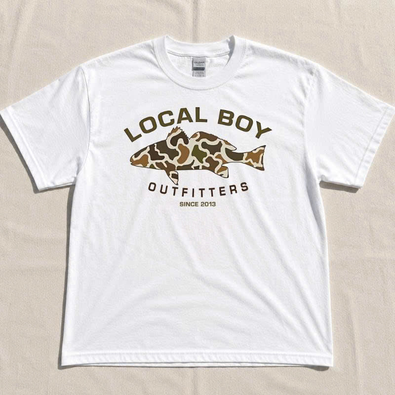 LOCAL BOY OUTFITTERS FISHING GRAPHIC T-SHIRT TH-0100