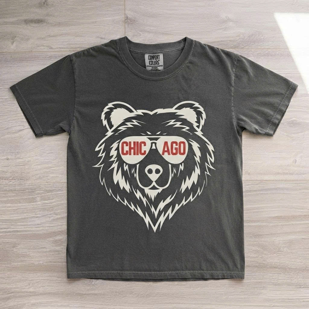 Chicago Football Mascot T-Shirt AK-0127
