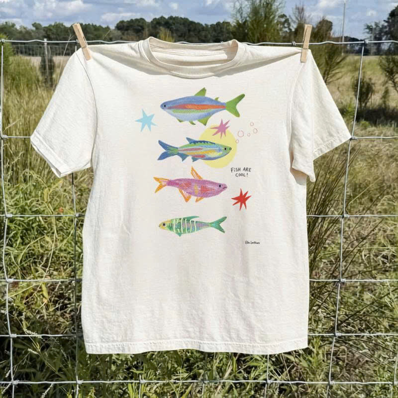 COLORFUL FISH GRAPHIC T-SHIRT TH-0126