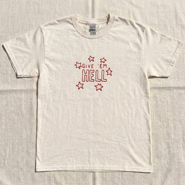 EMBROIDERED GIVE 'EM HELL SHIRT HHUE - 016