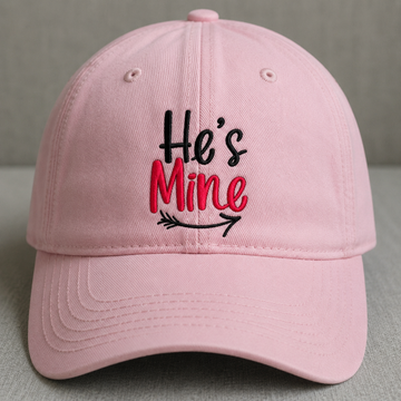 HE'S MINE EMBROIDERED DAD HAT BS-0034