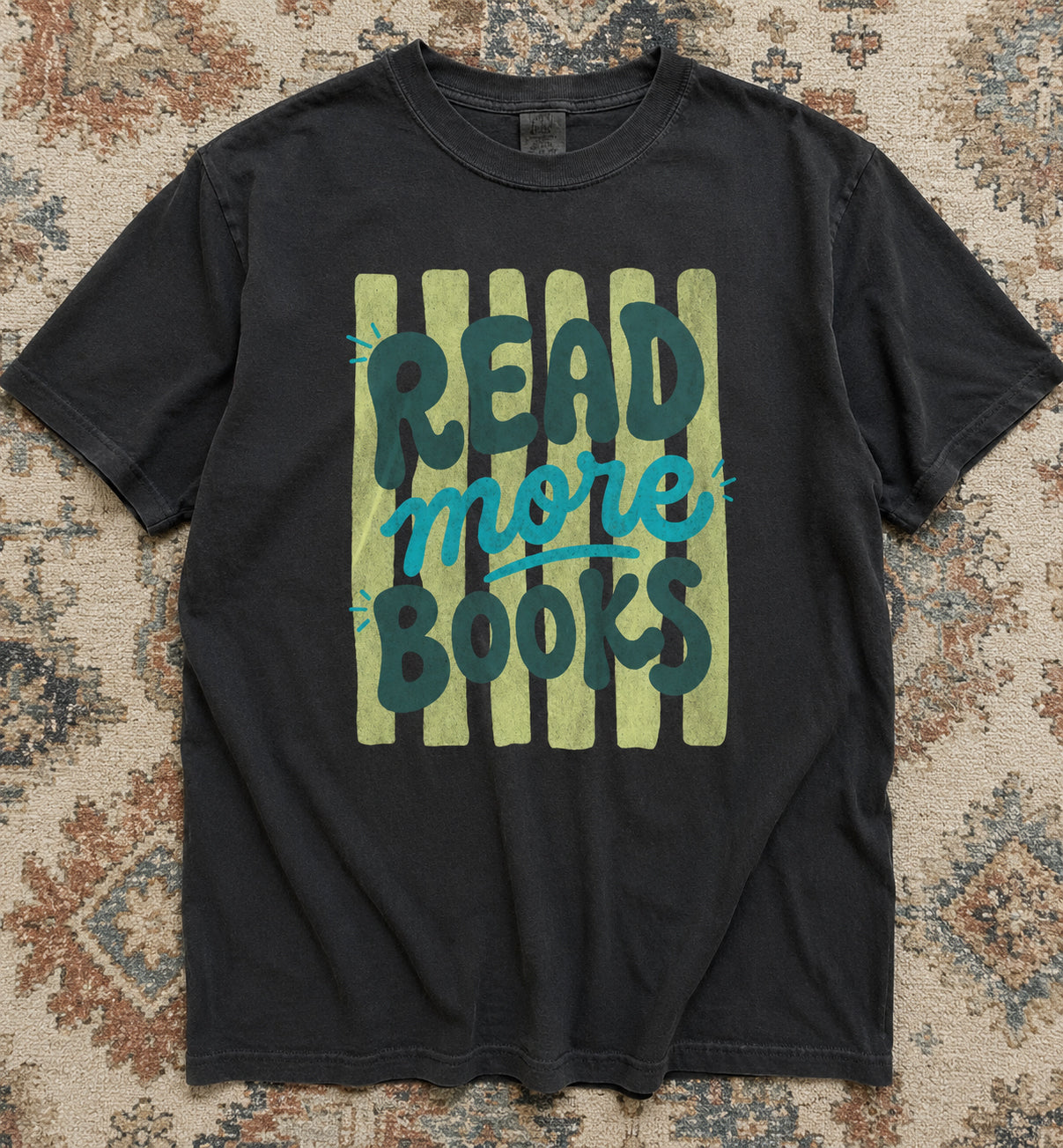 READ MORE BOOKS T-SHIRT HHUE - 101