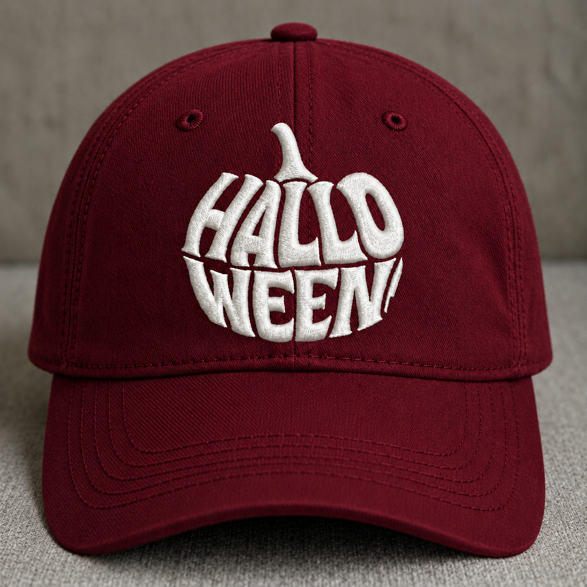 HALLOWEEN GOTHIC EMBROIDERED BLACK CAP BS-0046
