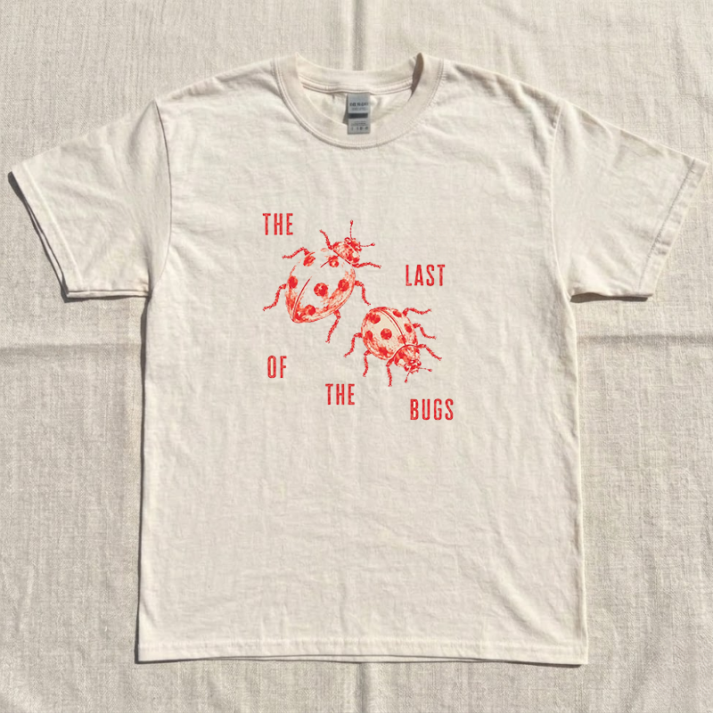 Last of the Bugs Comfort Colors Printed Tee, Cottagecore Ladybug Summer Outfit, Music Fan Gift B-0081