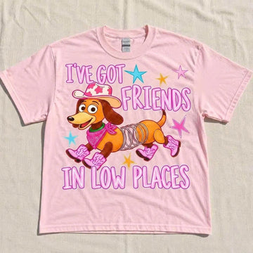 I'VE GOT FRIENDS IN LOW PLACES SHIRT LL - 0175