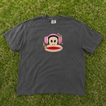 Retro Music Monkey Embroidered Tee Shirt, Aesthetic Casual Wear For Man and Woman B-0032