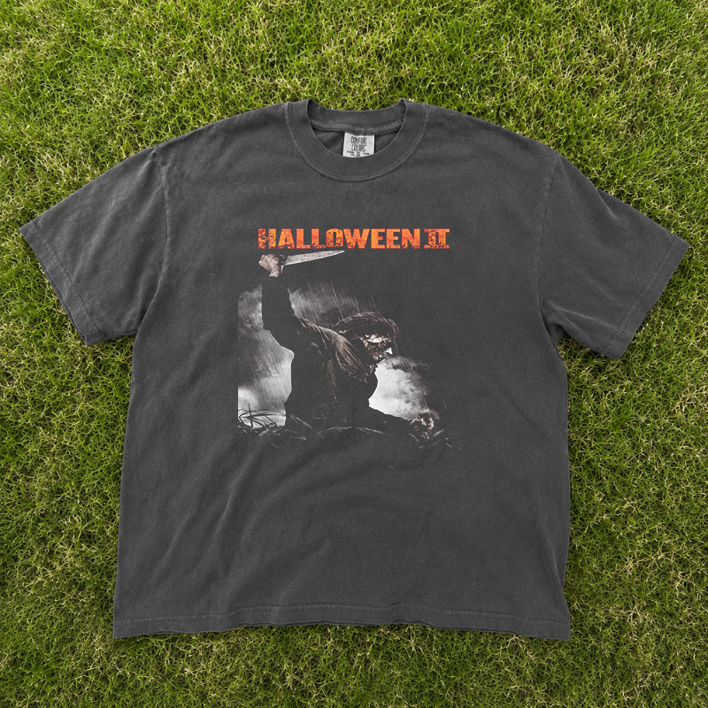 Halloween Theme Graphic T-shirt, Myer Michael Graphic Print Tee, Scary Horror Season Gift B-00129