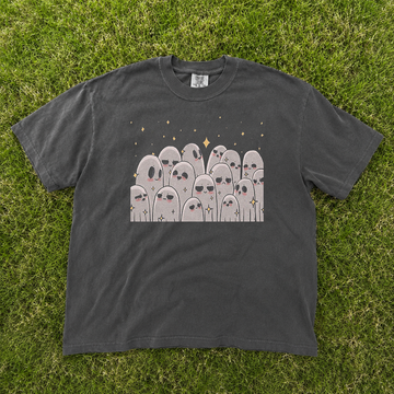 Halloween Ghost Gang Graphic T-shirt, Spooky Season Vibes, Funny Shirt B-00161