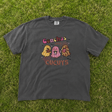 Conchas And Cucuys Spooky Embroidery Design Tee B-0044