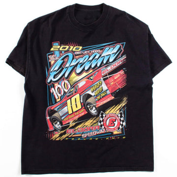 Dirt Late Model Dream 100 T-Shirt, Racing Car Graphic Men's T-Shirts, Car Shirt, B-00210