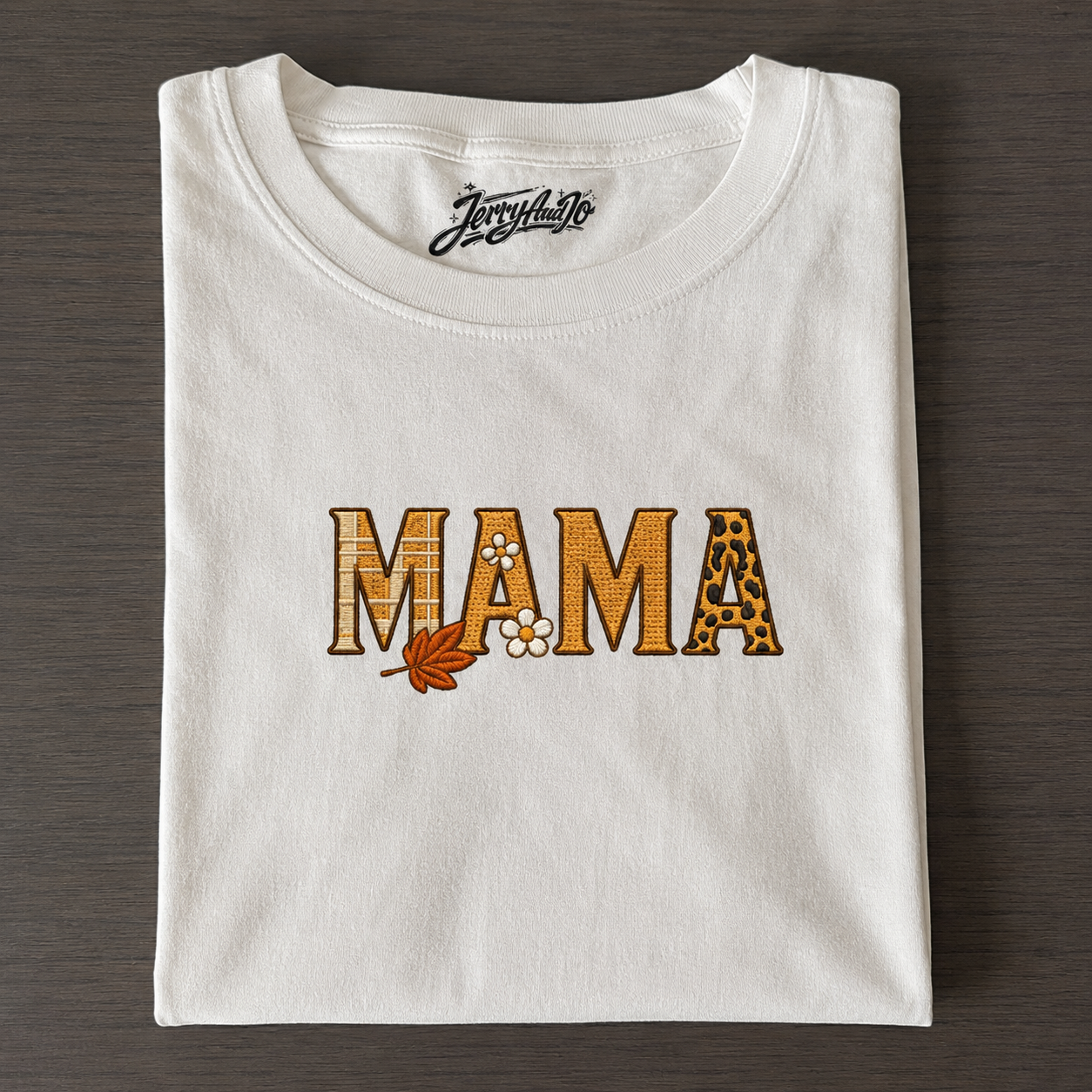 FALL MAMA, COZY AUTUMN MOM EMBROIDERED SHIRT AV-0019