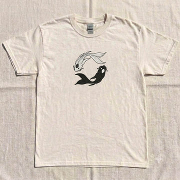 MOON SPIRITS NORTHERN WATER TRIBE EMBROIDERED TEE HHUE - 027