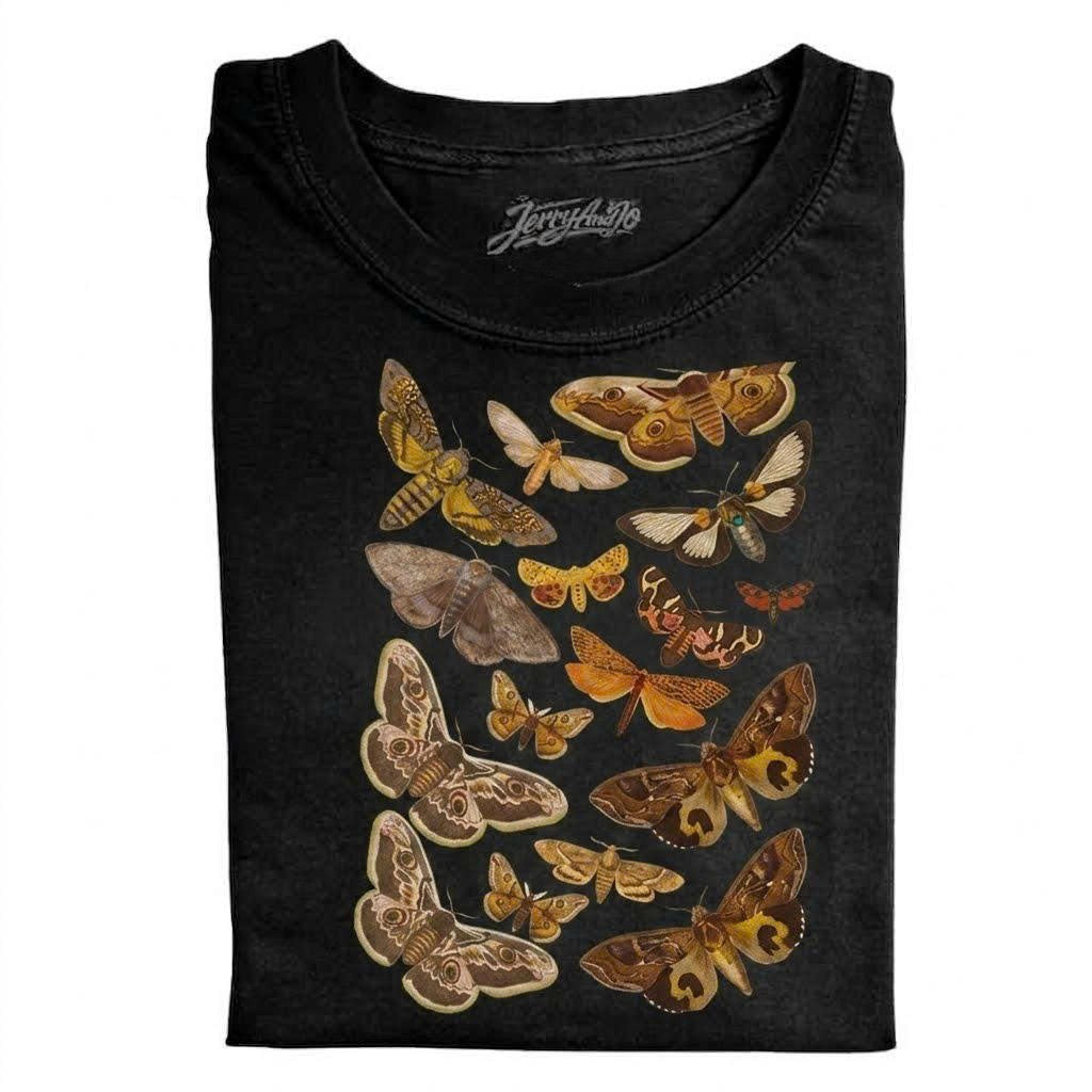 VINTAGE MOTH GRAPHIC T-SHIRT  LL - 0143