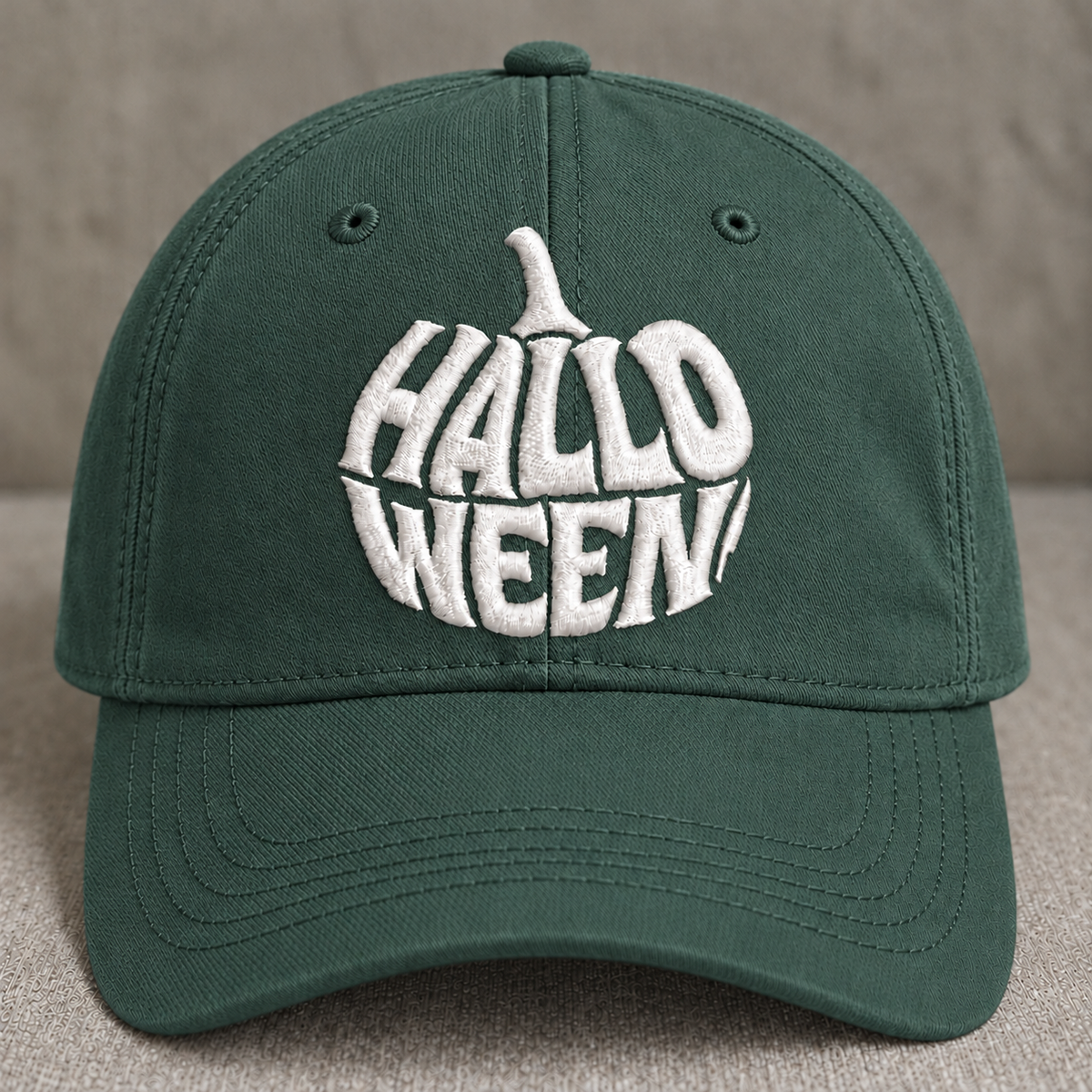 HALLOWEEN GOTHIC EMBROIDERED BLACK CAP BS-0046