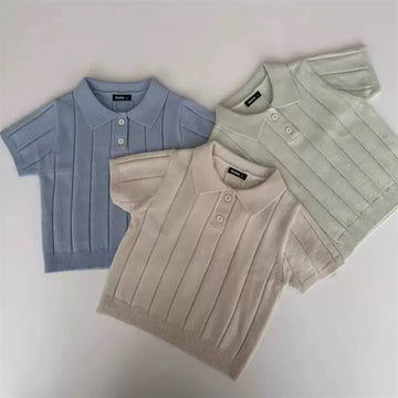 Boys Knit Polo Shirt