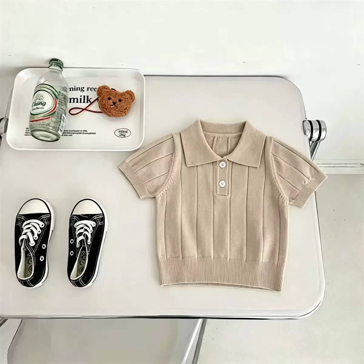 Boys Knit Polo Shirt