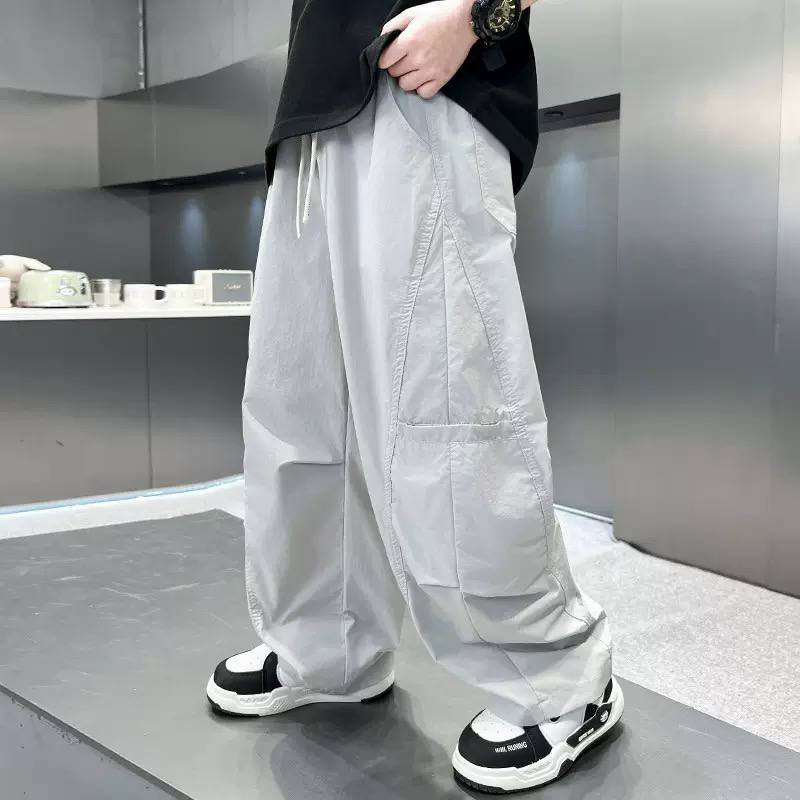 Boys Wide Leg Cargo Pants