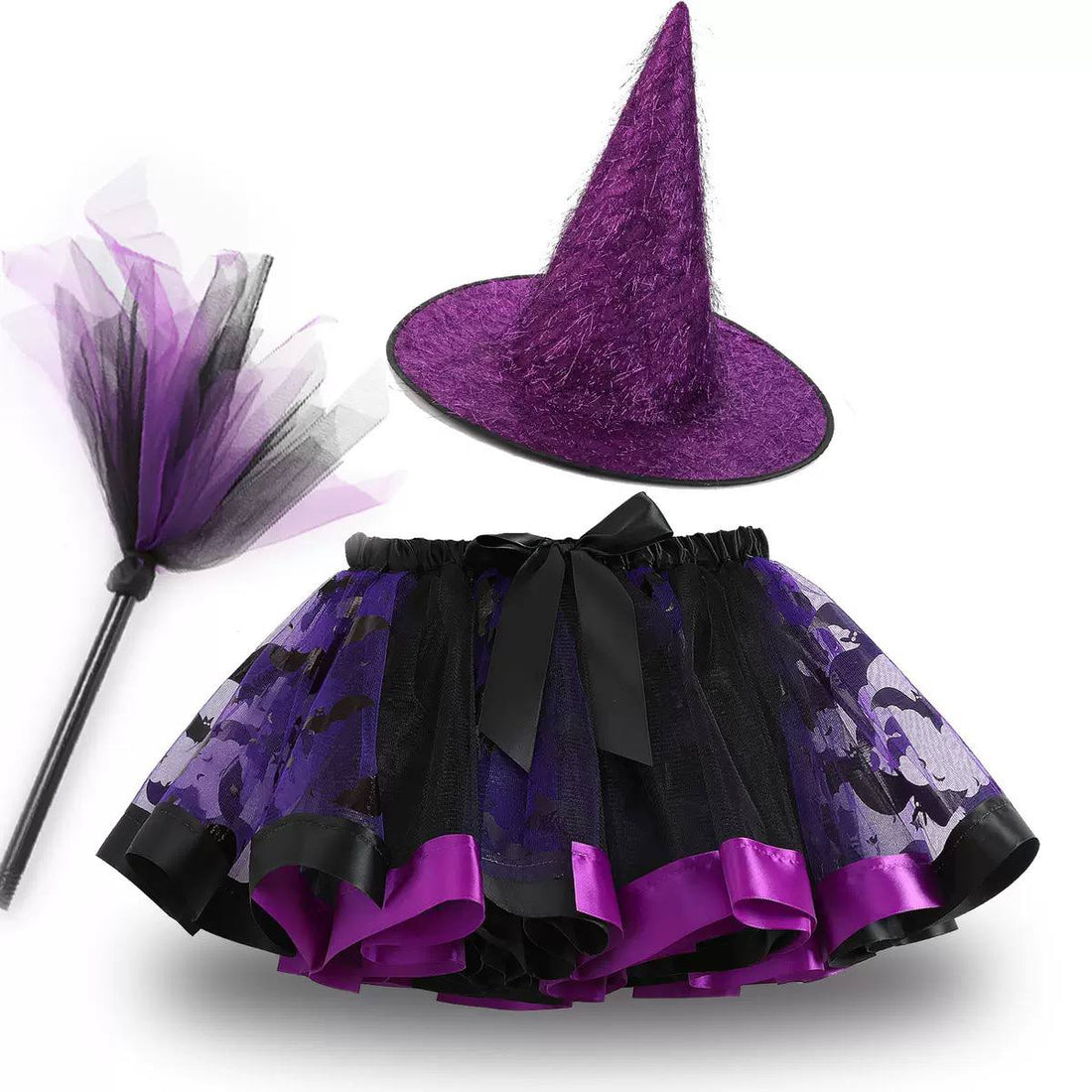 Kids Halloween Witch Costume Set